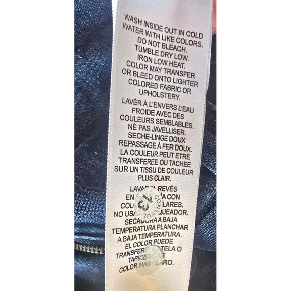 FRAME darker blue denim Le Crop Mini Boot jeans women's size 33 - Picture 12 of 12